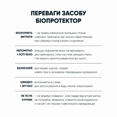 Біопротектор 30 мл від курячих бліх, кліщів та вошей
