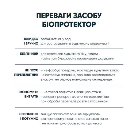 Биопротектор 15 мл от перепелиных блох, клещей и вшей
